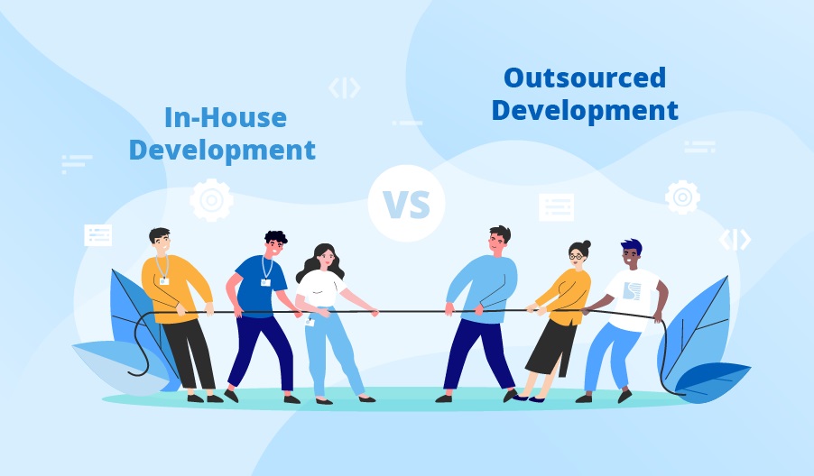 In-House IT Team vs. Outsourcing to an IT Company: Pros and Cons in 2023.